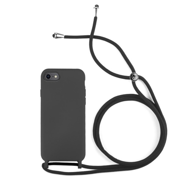 Funda Gel Silicona Suave con Cordón iPhone SE 2020