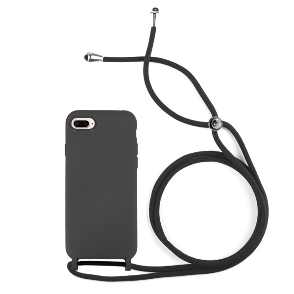 Funda Gel Silicona Suave con Cordón iPhone 6 Plus