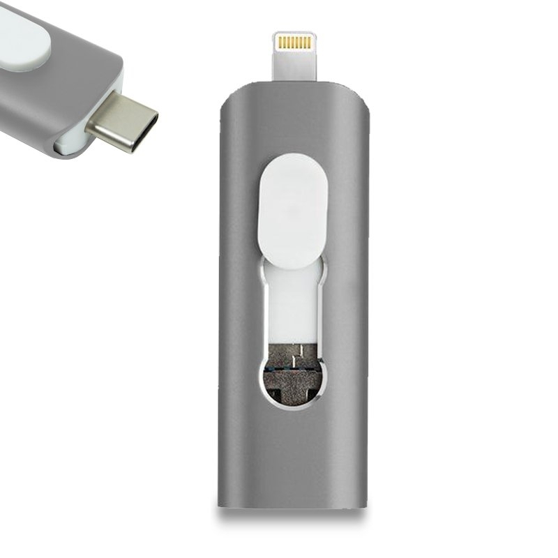 El pendrive definitivo: USB, microUSB, Lightning y Tipo C, todo en uno