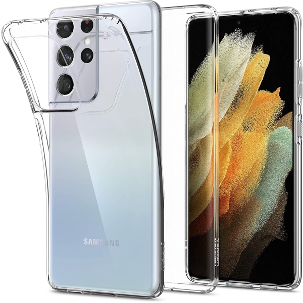 Funda Silicona Transparente Samsung Galaxy S21 Ultra